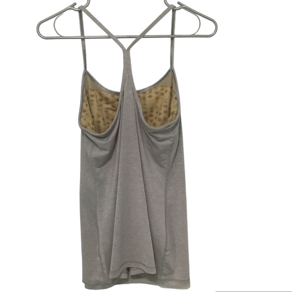 Lululemon top, size small,  gray/silver,  sports tank - Picture 3 of 7